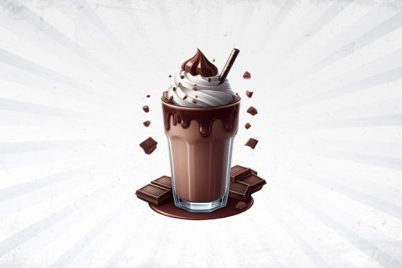Chocolate Milk Shake Isolated Image: Design Guide