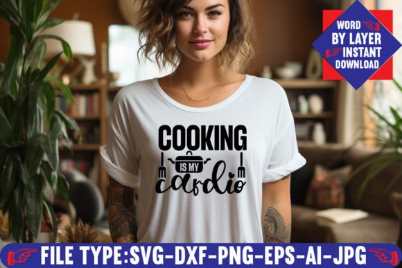 Cooking is My Cardio Svg Design: Practical Applications for Makers and Brands