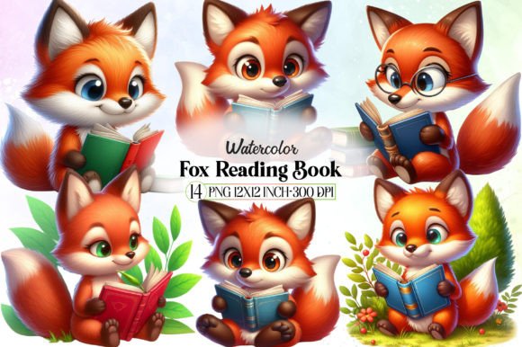 Cute Fox Reading Book Sublimation: Creative Applications for Cozy Designs