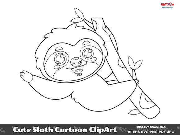 Cute Sloth Cartoon ClipArt: Creative Uses & Design Tips