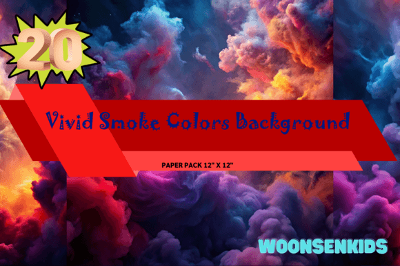Elevating Digital Design with Beautiful Vivid Smoke Colors Background Watercolor Png Kdp Digital Paper