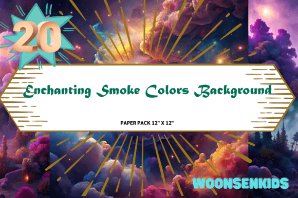 Elevating Digital Design with Top Enchanting Smoke Colors Background Watercolor Png Kdp Digital Paper