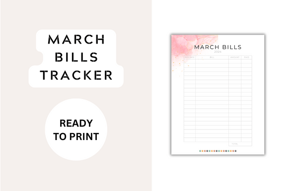 March Bills Tracker: Managing the Seasonal Financial Shift