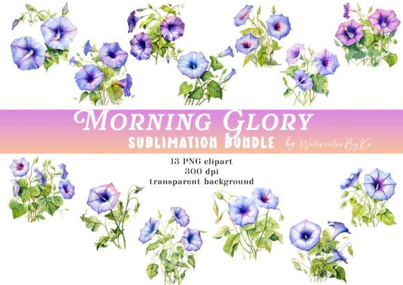 Morning Glory Flower Bundle Clipart: A Strategic Asset for Visual Communication and Brand Identity