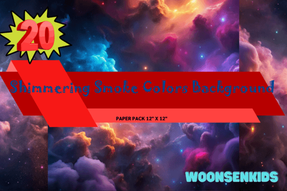 Popular Shimmering Smoke Colors Background Watercolor Png Kdp Digital Paper