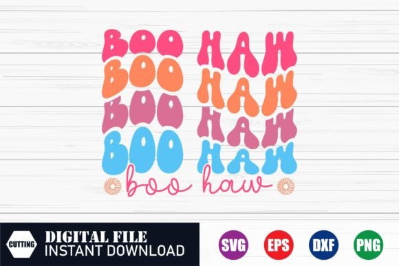 Retro Boo Haw Wave Design, Halloween SVG: Practical Applications for Modern Creators