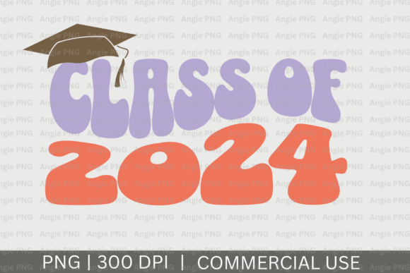Retro Class of 2024 PNG: Practical Uses for Digital Nostalgia and Modern Design