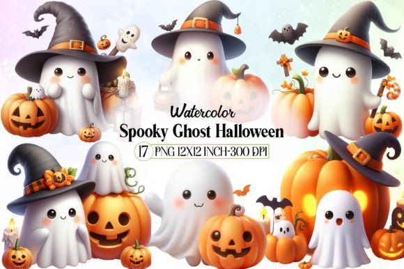 Strategic Application of Spooky Ghost Halloween Clipart in Professional Design and Marketing