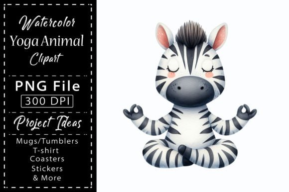 Strategic Applications of Watercolor Yoga Animal Clipart in Mindful Branding