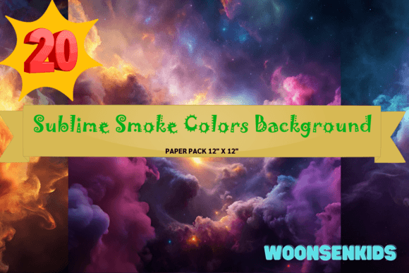 Sublime Smoke Watercolor PNGs for KDP & Design
