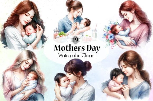 The Art of Connection: Understanding Watercolor Mother’s Day Clipart in Modern Design