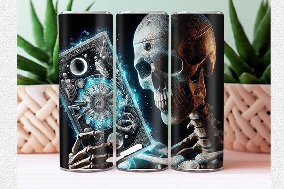 The Skeleton Tarot Tumbler Wrap: Where Niche Aesthetics Meet Modern Creator Commerce