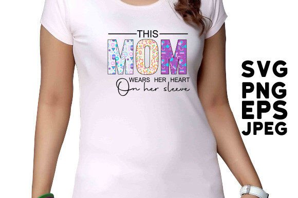 This Mom Wears Her Heart on Her Sleeve Font